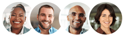 Smiling people
